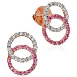 Malabar Gold and Diamonds 18k IGI Certified Diamond Rose Gold Stud Earrings for Women-picture-15