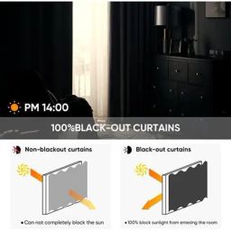 Saral Home Grey Cotton Geometric Curtain image 4