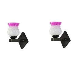 1ST TIME Pink & White Solid Glass Traditional Cylinder Wall Lamps Wall Lamps-picture-29