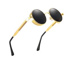 SPADEACES Men Round Sunglasses with Polarised Lens image 3