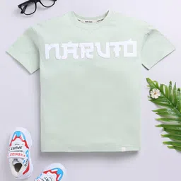 Happy Faces Boys Naruto Print Pure Cotton T-shirt-picture-18