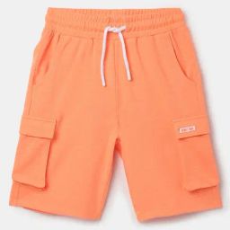United Colors of Benetton Kids Orange Regular Fit Shorts-image-82