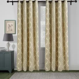 Swayam Sigma 5 ft. Eyelets Window Curtains - Set of 2 image 2