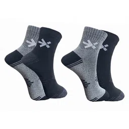 HRX by Hrithik Roshan Pack Of 4 Patterned Ankle-Length Socks-picture-18