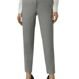Van Heusen Grey Plain Trousers-image-48