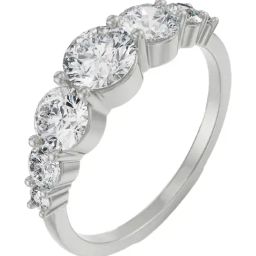 Emori 18k White Gold & Diamond Bexley Sparkling Band Ring-image-34