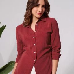 The Souled Store Red Regular Fit Shirt-image-10