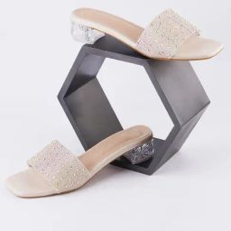The White Pole Women's Golden Casual Sandals-picture-12