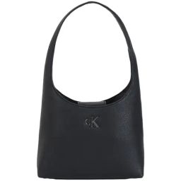 CALVIN KLEIN Europe Black Solid Hobo Handbag-picture-31