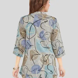 Saree Swarg Grey Printed A Line Kurti image 2