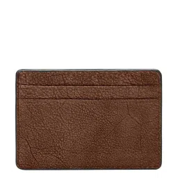 Fossil Steven Brown Solid Card Holder for Men image 1