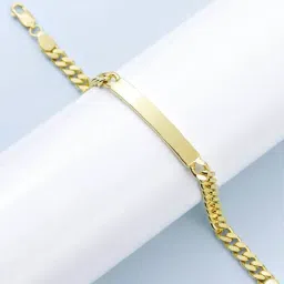 Zavya Signature Shine Gold Plated 925 Sterling Silver Men's Bracelet-image-82