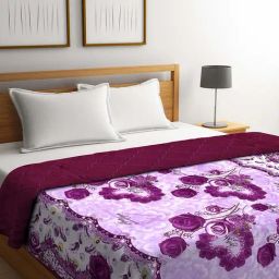 NEUDIS Purple Microfibre 250 TC AC Quilt - Set of 1-picture-45