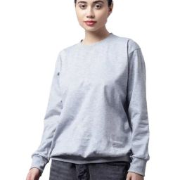 Vimal Jonney Grey Fleece Textured Sweatshirt-picture-33