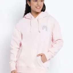 Lil Tomatoes Kids Light Pink Solid Full Sleeves Sweatshirt-image-94