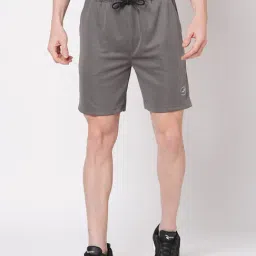 Fitz Dark Grey Slim Fit Shorts-image-1