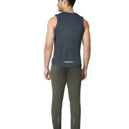 Van Heusen Performance Regular Fit Swift Dry 4 Way Stretch Solid Trackpants - Army Green image 2
