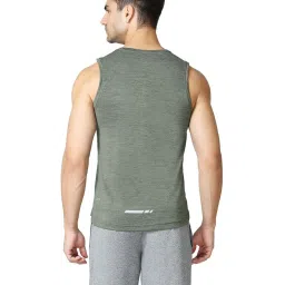 Van Heusen Performance Regular Fit Swift Dry Odour Shield Gym Vest - Army image 2