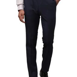 Raymond Blue Slim Fit Trousers-image-51