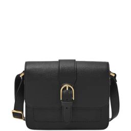 Fossil Black Solid Sling Handbag-18