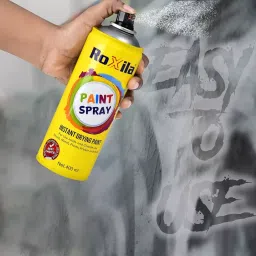 Roxila 400 ml Gloss Finish Multipurpose Spray Paint Silver image 2