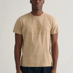 GANT Solid Round Neck Regular Fit T-Shirt-image-60