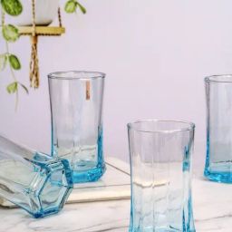 Goodhomes Transparent Glass Coloured Tumbler - Set of 6-image-61