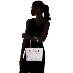 Lino Perros Soft Blue Printed Medium Tote Handbag image 2