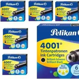 Pelikan 4001 TP/6 Brilliant Black Ink Cartridge (Pack of 10)-picture-31