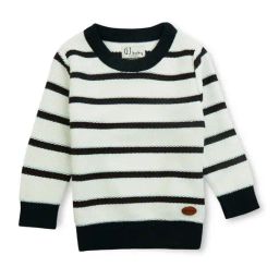 GJ baby White Striped Full Sleeves Sweater-image-43