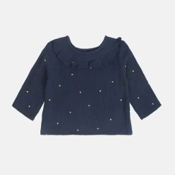 Miniklub Girls Blue Regular Fit Woven Top-picture-19