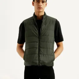 Levi's Men's Solid Green Puffer Jacket-picture-49