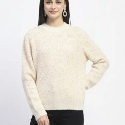 Madame Beige Regular Fit Sweater-38