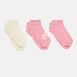 GANT Pink Solid Shoe Liner Socks (Small) (Pack of 3)-image-1