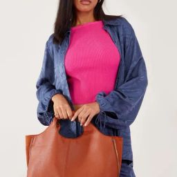 Accessorize London Wrap Rust Solid Medium Handbag-30