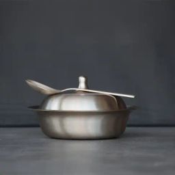 Indian Bartan Metallic Bronze Serving Bowl With Lid & Spoon-picture-10