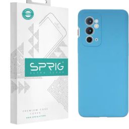 Sprig Liquid Silicone Back Cover for Oneplus 9RT 5G (Blue)-image-96