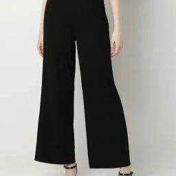 Vero Moda Black Straight Fit High Rise Pants-picture-38