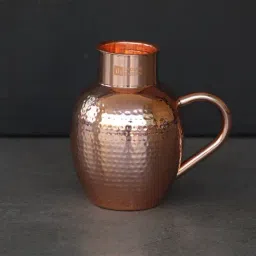 Indian Bartan Brown Copper Apple Jug (1500ml)-image-94