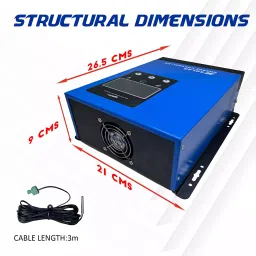 amiciSmart MPPT Solar Charge Controller, Intelligent Lithium Battery Regulator for Solar Panel image 3