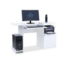 Delite Kom Glide Frosty White Engineered Wood Standard Computer Desk-0