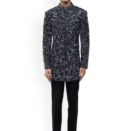 SDS By Kushal Shah Embroidered Sherwani Set-image-42