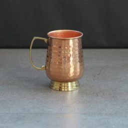 Indian Bartan Brown Copper Copper Mug (500ml)-picture-41