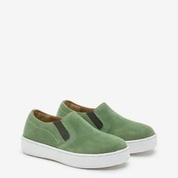 Yellow by Westside Olive Suede Slip-On Shoes-image-54