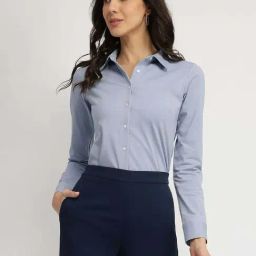 Fablestreet Blue Cotton Knit Shirt-picture-46