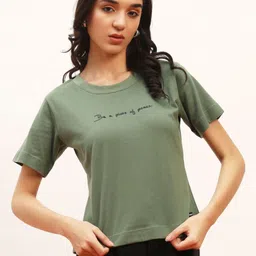 PRRODALITY Women Typography Printed Round Neck Cotton T-shirt-picture-40