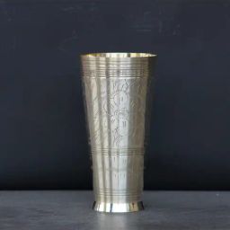 Indian Bartan Gold Brass Drinking Glass (750ml)-image-21
