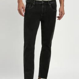Peter England Black Cotton Slim Fit Jeans-picture-47