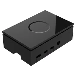MULTICOMP PRO Raspberry Pi Enclosures & Cases ENCLOSURE, RASPBERRY PI 4, BLACK, ABS, ASM-1900136-21-12