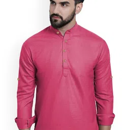EdinWolf Men Solid Daily Cotton Straight Kurta-picture-2